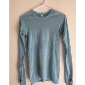 Lululemon blue swiftly tech long sleeve crew